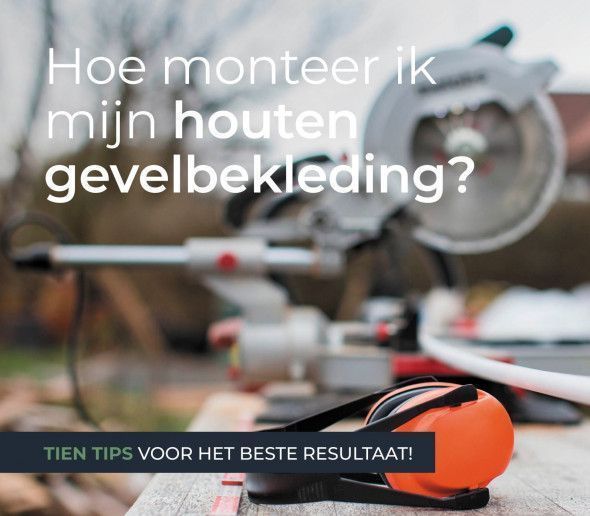 Monteren houten gevelbekleding